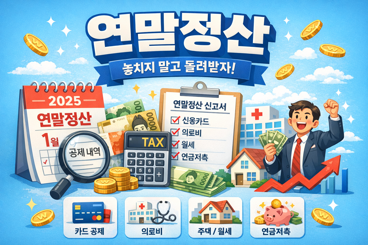 연말정산 2025년, 제대로 받는 사람이 이긴다!