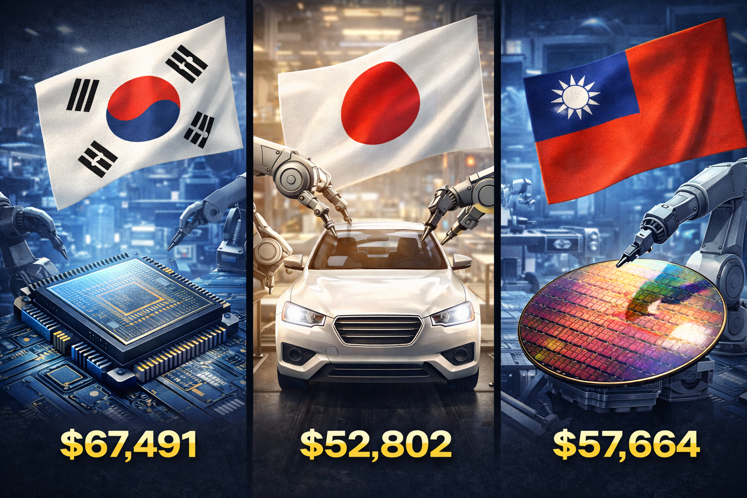 한국 제조업 임금 9800만원 , 일본·대만을 추월했다… 그러나 진짜 위기는 지금부터다.